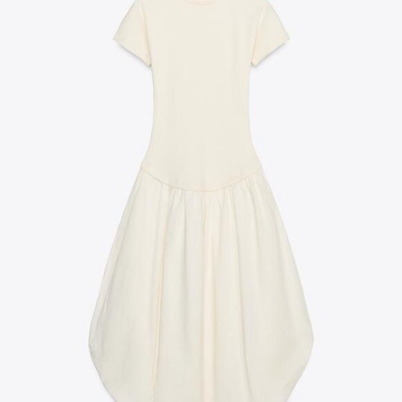 ZARA BALLOON COMBINATION DRESS - Picture 2 of 7